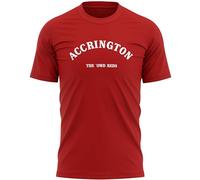 Accrington Mens T Shirt Football The O'wd Reds Supporters Fan Tee, 3XL, Red