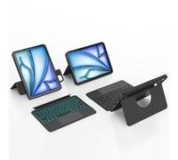 accrosoo Rotatable & Detachable Magnetic Keyboard Case for iPad Air 11-inch (M3 2025 /M2) & 11-inch Pro (4th,3rd,2nd,1st Gen) & 10.9" Air 5/4 th, with Trackpad,Backlits, Full Protect,Black
