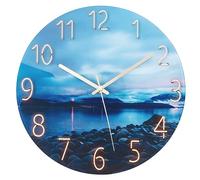 ACCSHINE Wall Clock Without Ticking Sound, Silent, Modern, 30 cm Quartz Large, Battery-Operated Wall Clock, Easy to Read for Rooms, Home, Kitchen, Bedroom, Office, School