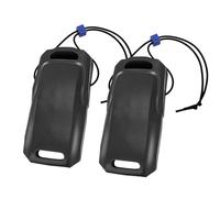 Accskzo 2-Pack Boat Fenders Boat Bumpers for Docking, Premium EVA Pontoon Boat Bumpers with Integrated Locking Rope, Universal Fit for Yachts, Bass, Ski, Jon Boat & More