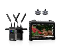 Accsoon CineView 2 SDI 2.4G&5G Dual-Band Wireless Transmitter and Receiver + CineView M7 Camera Field Monitor, 7-inch Full Touch Screen Field Monitor, equipped with 3D LUT Real-time Color Grading