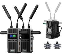 Accsoon CineView 2 SDI HDMI 2.4G&5G Dual-Band Wireless Transmitter and Receiver + V-Mount Battery Plate, 450m Range 50ms Latency, Monitoring on Up to 4 Devices Support iOS/Android, UVC Live Stream