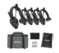 Accsoon CoMo 1H4R Full-Duplex Wireless Intercom Headset System with ENC Noise Cancelling - 400m (1312ft) Range 1.9GHz for Filmmaking, Video Production, and Crew Communication (1 Master + 8 Remotes)