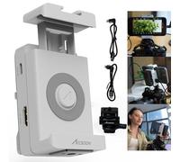 Accsoon SeeMo Video Transmitter Monitoring Adapter HDMI to USB/iOS HD Video Capture Adapter for iPad/iPhone/Cameras for Monitoring/Recording/Live Stream. (White)
