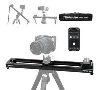 Accsoon toprig S60 60cm Motorized Camera Slider - Button/App Control, Time Lapse/Speed Adjustment, Loop Mode, Panoramic for Photography, Compatible with Cameras