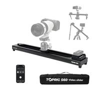 Accsoon Toprig S60 Motorised Camera Slider - 60cm Video slider Bluetooth App Controlled, 120° Panorama & Focus Pulling, 4kg Max Load, 425mm Travel for DSLR/Mirrorless Video, Time-Lapse Photography