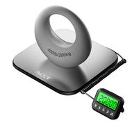 ACCT 440lb Postal Scale - Industrial Shipping Scale with Stainless Steel Platform, Tare/Hold/Counting Function for Luggage, Package, Mail | lb/kg/lb:oz | Heavy Duty Scale with Battery & Charging Cable