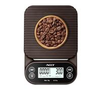 ACCT Coffee Scale with Timer - 3kg/0.1g Barista Scale for Espresso, Pour Over & Kitchen Use, 4 Units, High Precision Scale with Non-Slip Mat