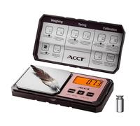 ACCT Digital Pocket Scale 300g x 0.01g, High-Precision Gram Scale, mini Scale Digital gram and oz, Portable Jewelry/Coin/Herb Scale, 6 Units, Tare Function, Precision Scale with 50g Cal Weight