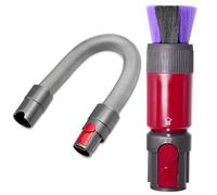 ACCTDLF Dusting Brush + Flexible Extension Hose Compatible with Dyson V15 V7 V8 V11 V10 Vacuum Cleaner,Bristle Dust,Removal Scratch-free Dusting Brush,Replacement for V8 Cordless Vacuum Parts