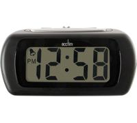 Acctim 12343 Auric Alarm Clock, Black, one size, Synthetic, MEDIUM