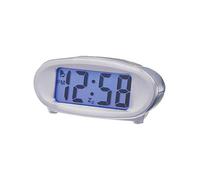 Acctim 14197 Eclipse Solar Dual Power Alarm Clock Silver (Silver)