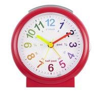 Acctim 15214 'Lulu 2' Red Time Teaching Bold Sweeping Seconds Quartz Alarm Clock