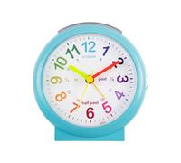 Acctim 15219 'Lulu 2' Blue Time Teaching Bold Sweeping Seconds Quartz Alarm Clock