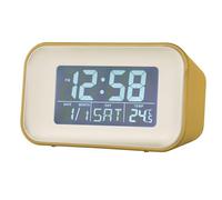Acctim 15861 Alta yellow alarm clock with indoor temperature