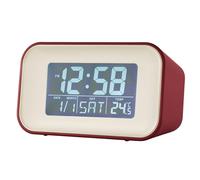 Acctim Digital Alarm Clock with Temperature, Red, 59 x 100 x 48 mm