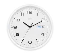 ACCTIM 21027 Supervisor Wall Clock, Chrome/White, 320 mm