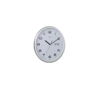 Acctim 21027 Supervisor Wall Clock, Chrome/White, 320 mm