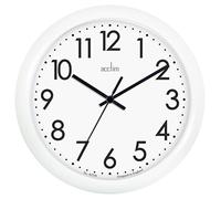 Acctim 21892 Abingdon White Wall Clock 255mm diameter, One Size