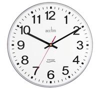 Acctim Wall Clock 22233 Clarkenwell - Silent Non-Ticking - Black 30.5 cm