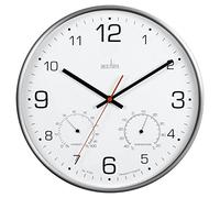 Acctim Komfort Brushed Steel Wall Clock
