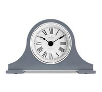 Acctim 36967 Napoleon Quartz Battery Mantle Mantel Clock in Aston Grey with Clear Roman Numerals 'Harston'