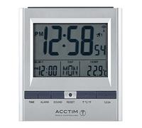 Acctim 71717x Chula RC Digital LCD Alarm Clock in Silver