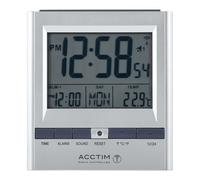 Acctim 71717x Chula RC Digital LCD Alarm Clock in Silver