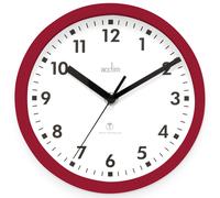 Acctim 74664 Nardo 20cm Radio Controlled Red Wall Clock