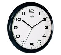 Acctim 92/302 Aylesbury Wall Clock, Black, 25.5 cm H x 25.5 cm W x 3.5 cm D
