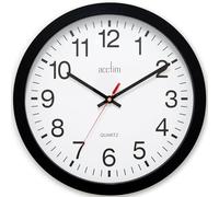 Acctim 93/ 704B Controller Wall Clock, Black