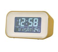 Acctim Alta Retro Digital Alarm Clock Crescendo Alarm Date & Temperature Display Mustard