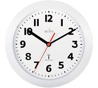 Acctim Analogue Wall Clock 74312 23 x 3.2cm White