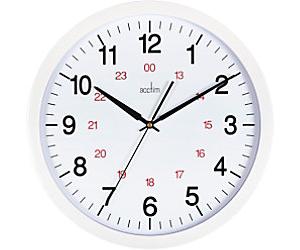 Acctim Analogue Wall Clock White 35.5 x 35.5 x 5.1 x 35.5 cm