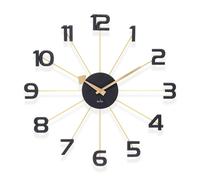 Acctim Astraea Large Wall Clock Quartz Brass Effect Metal Spokes Large Numbers - Cloverfield