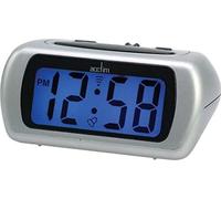 Acctim Auric Digital Alarm Clock Superbrite® Crescendo Alarm Large LCD Display Silver