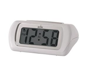 Acctim Auric Digital Alarm Clock Superbrite? Crescendo Alarm Large LCD Display White 12342