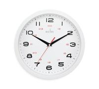 Acctim Kitchen Wall Clock Aylesbury Quartz 12/24-Hour Dial White 25cm