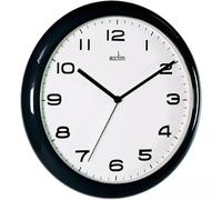 Acctim Aylesbury Quartz Wall Clock 245mm Diameter Black - 92/302