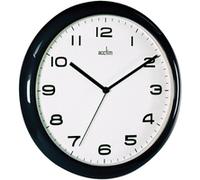 Acctim 92/302 Aylesbury Wall Clock, Black, 25.5 cm H x 25.5 cm W x 3.5 cm D