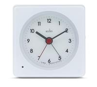 Acctim Barber Analogue Alarm Clock Smartlite® Crescendo Easy Set Alarm White
