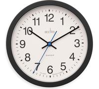 Acctim Bromham Non Ticking Sweep Seconds Hand Wall Clock 20cm Diameter (Black)