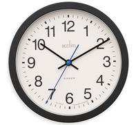 Acctim Bromham Non Ticking Sweep Seconds Hand Wall Clock 20cm Diameter (Black)