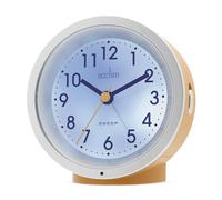 Acctim Caleb Analogue Alarm Clock Non Ticking Sweep Smartlite® Crescendo Alarm in Mustard Acctim Mustard