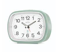 Acctim Analogue Alarm Clock Camille – Quartz, Luminous Hands, Chrome Bezel – Sage