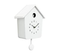 Acctim Casper Modern Cuckoo Clock with Pendulum & Light Up Bird White | Modern feature rich cuckoo clock, ideal contemporary wall clock for your kitchen, living room or home office.