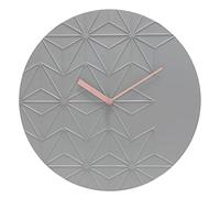 Acctim Chloe Wall Clock Quartz Geometric Resin Face Open Dial (Grey)