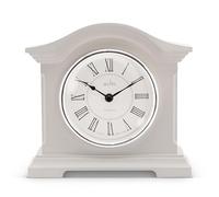 Acctim Cliffburn Mantel Clock Quartz Glass Lens Taupe