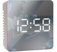 Acctim Clock Lexington Cube Digital Alarm Clock Rose Gold Crescendo LED Clock