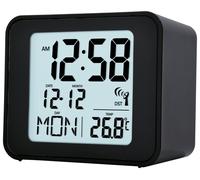 Acctim Radio Controlled Alarm Clock - Black, Black